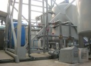 Water purification system to de-iron and  purify the washing water to drinking water standards.